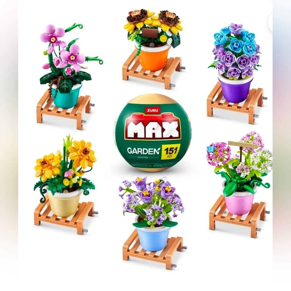 New Zuru MAX Build More Premium Garden Building Bricks Collection toy